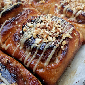 Date, Tahini and Maple Swirl Bun